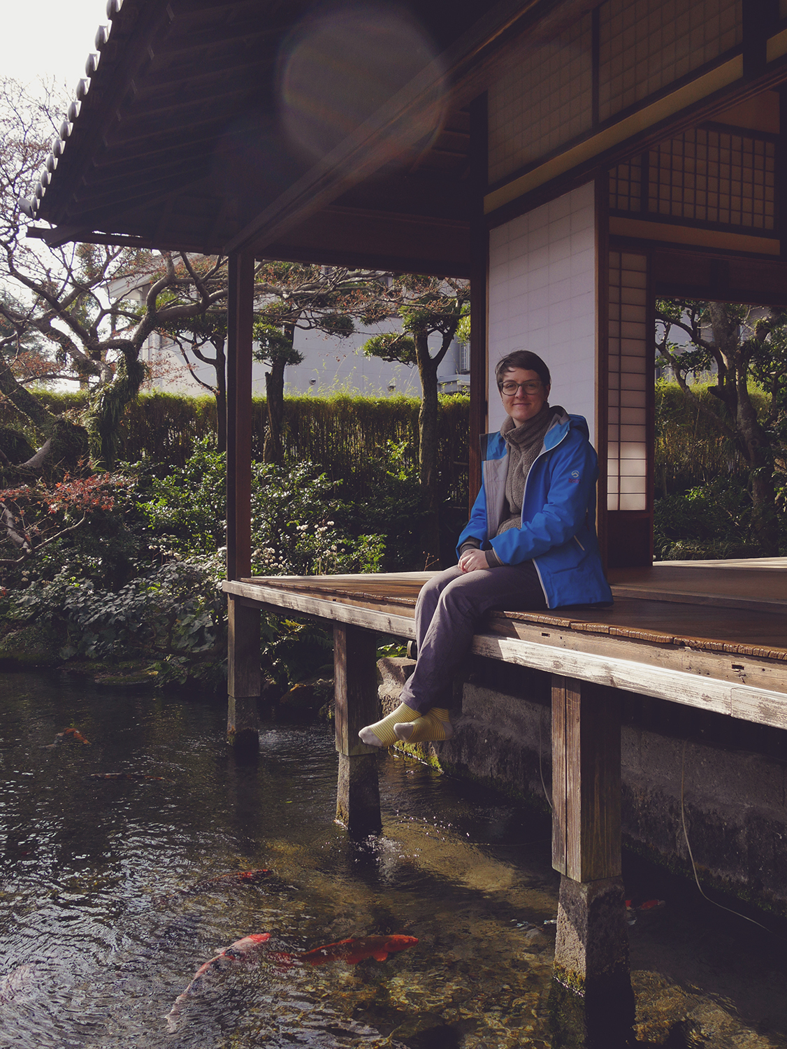 Yusui-teien Shimeiso (old traditional residence) and me - Shimabara – © Claire Blumenfeld