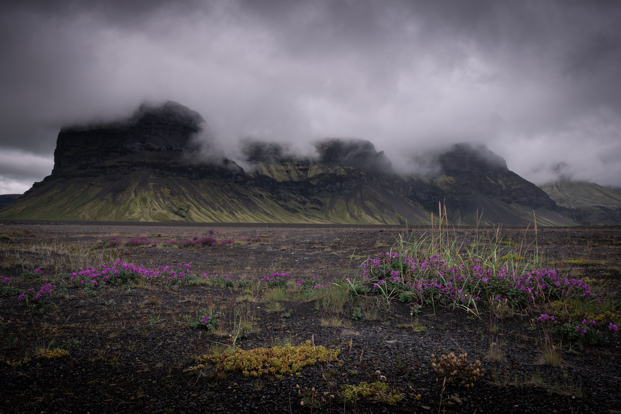 Les falaises - Côte Sud - Islande - © Claire Blumenfeld