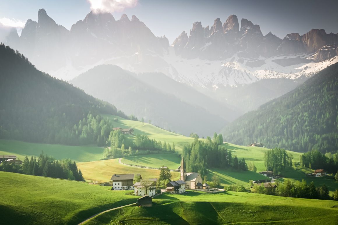 La vallée de Santa Maddalena dans le Tyrol du Sud en Italie © Claire Blumenfeld