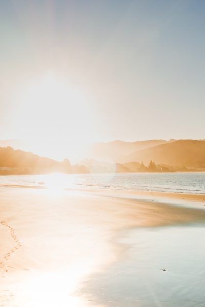 La plage de Castlepoint sur l'île du Nord, Nouvelle-Zélande © Claire Blumenfeld