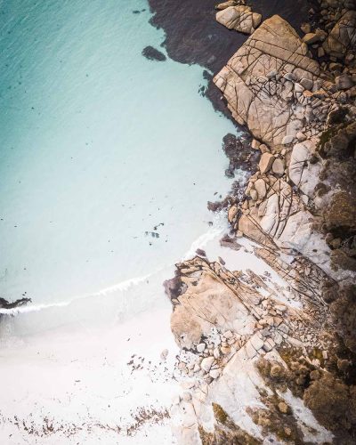 Binalong Bay vu du ciel en Tasmanie © Claire B. - Merci de ne pas utiliser sans autorisation